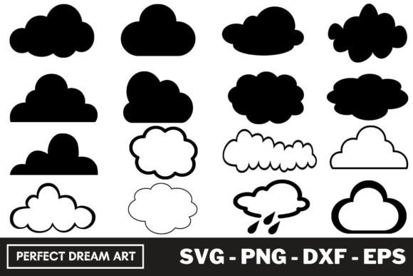 Download Cloud Silhouette Bundles - Cloud Collection