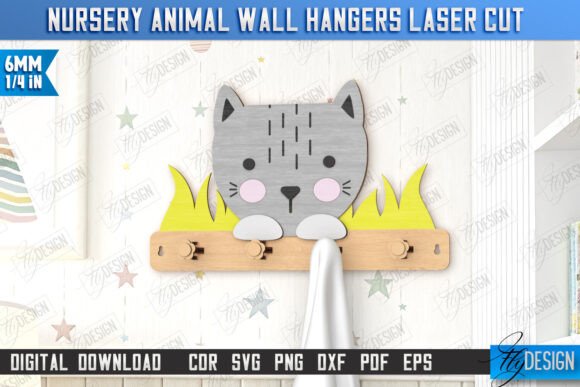 Download Nursery Animal Wall Hangers Laser Cut - Laser cut Collection