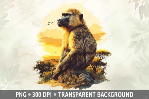 Download Baboon Clipart Wildlife Monkey Clip Art - Wildlife Collection