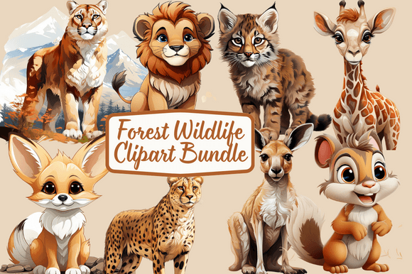 Download Forest Wildlife Clipart Bundle - Wildlife Collection
