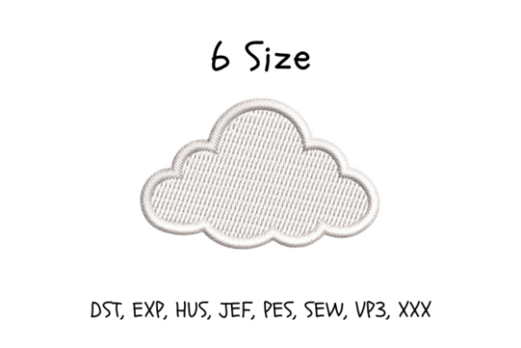 Download Cloud Embroidery Design - Cloud Collection