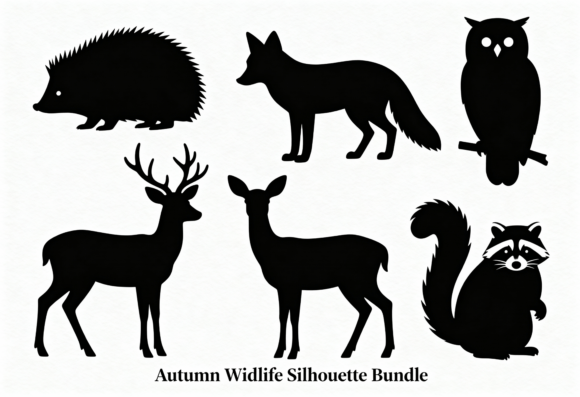 Download Forest Wildlife Silhouette Clipart - Wildlife Collection