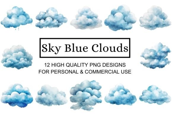 Download Serene Sky Blue Cloud Clipart - Cloud Collection