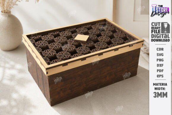 Download Decorative Modular Storage Box Laser Cut - Laser cut Collection