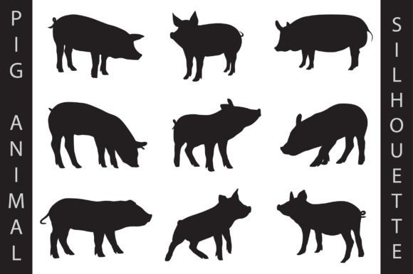 Download Pig Silhouette - Pig Collection